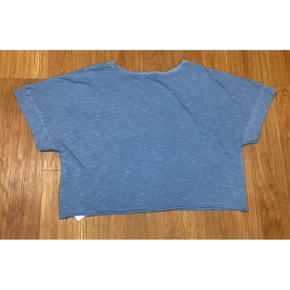 ROXY College Oversize Crop Cotton Graphic T-shirt Size L - Picture 2 of 4